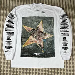 The Incorporated White Longsleeve T Shirt Broken Stars Mens Sz M New